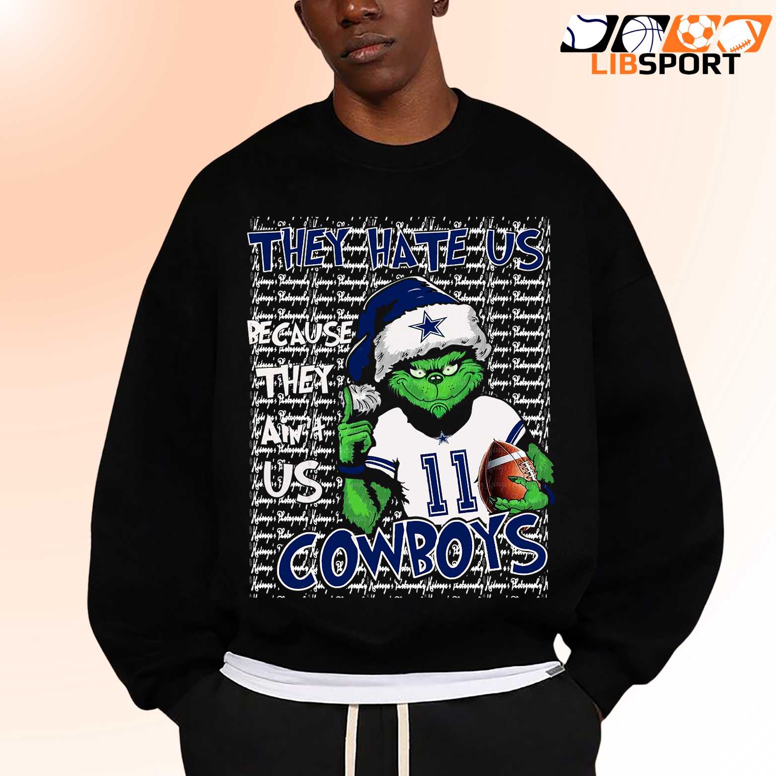 They Hate Us Cuz They Aint Us T Shirt, Dallas Cowboys Grinch Holiday Tee